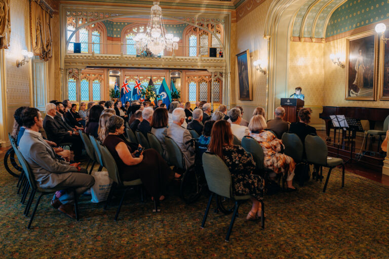 Guests attending a formal event at Government House Sydney, photographed by HR Images